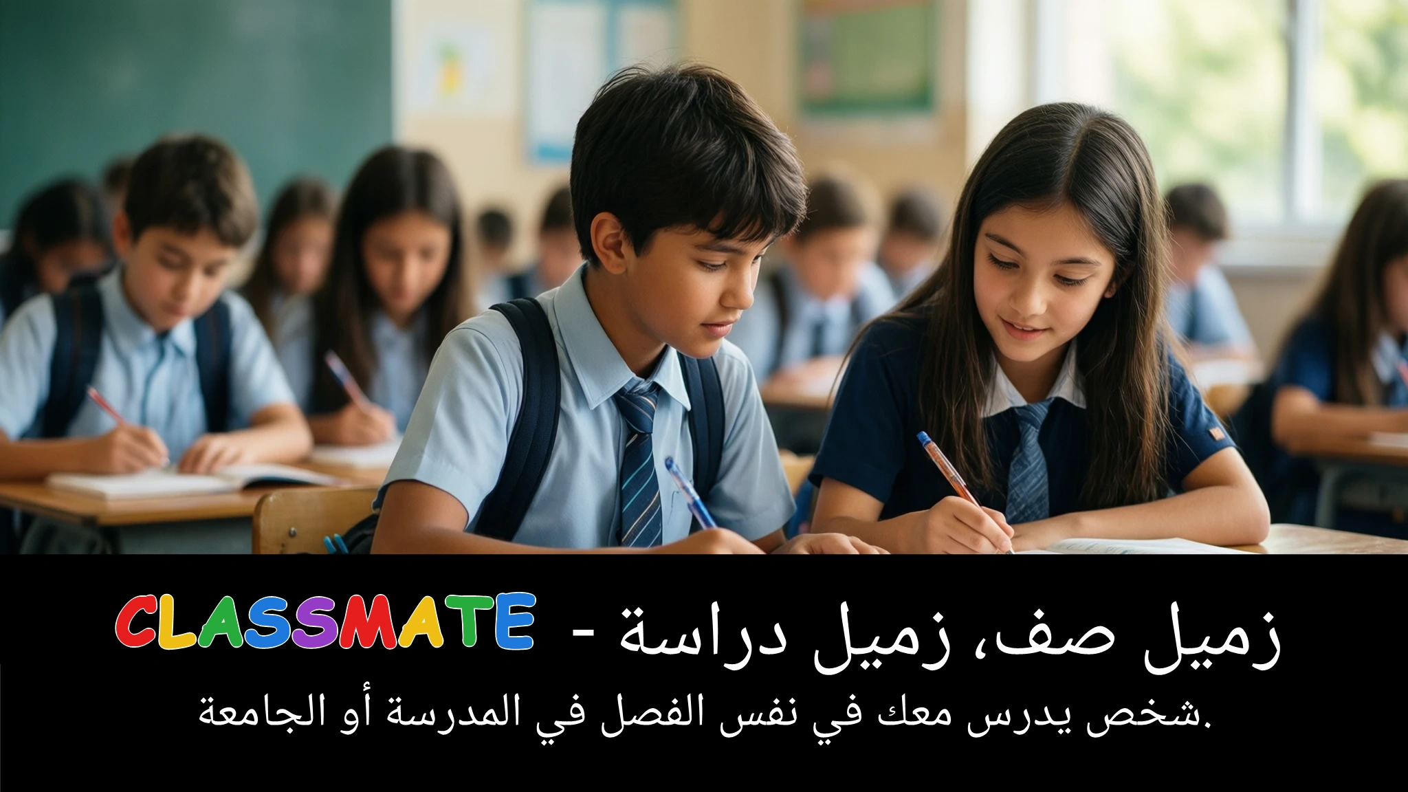 Arabic Illustration for classmate
